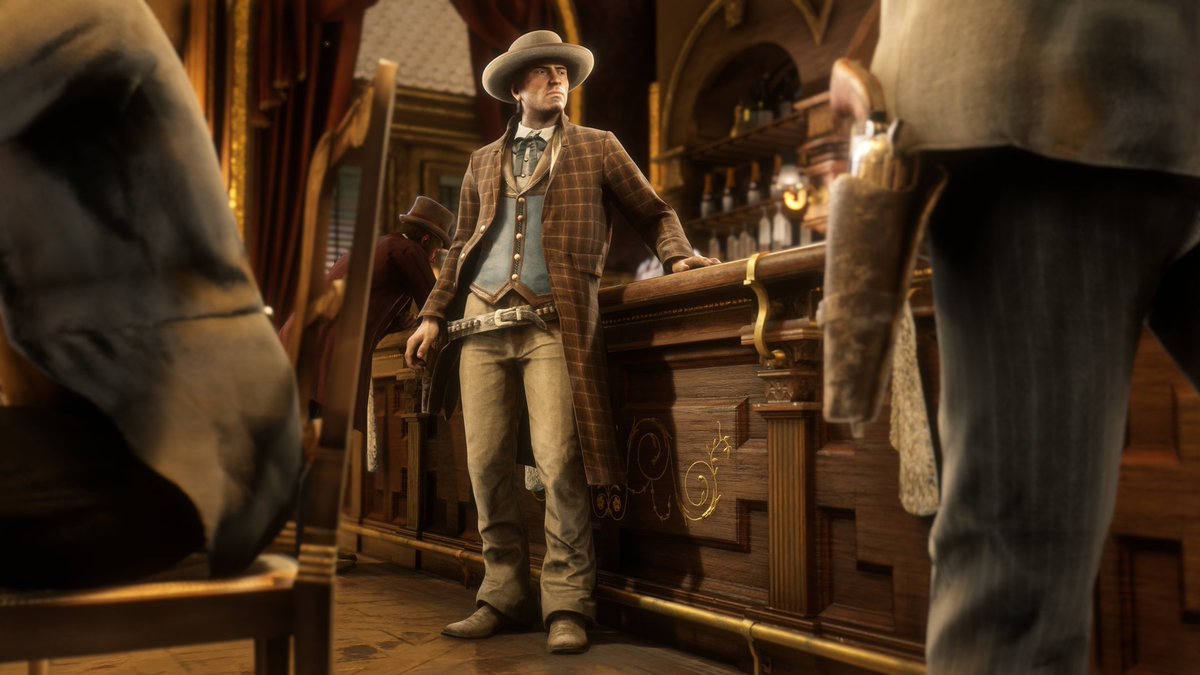 RockstarGames's tweet image. r/RedDeadFashion mainstay @TheLastOfTes created this Community Outfit especially for Collectors.

Piece it together for free at participating Tailors, and take advantage of Collector bonuses all month long in Red Dead Online: rsg.ms/eb3756f