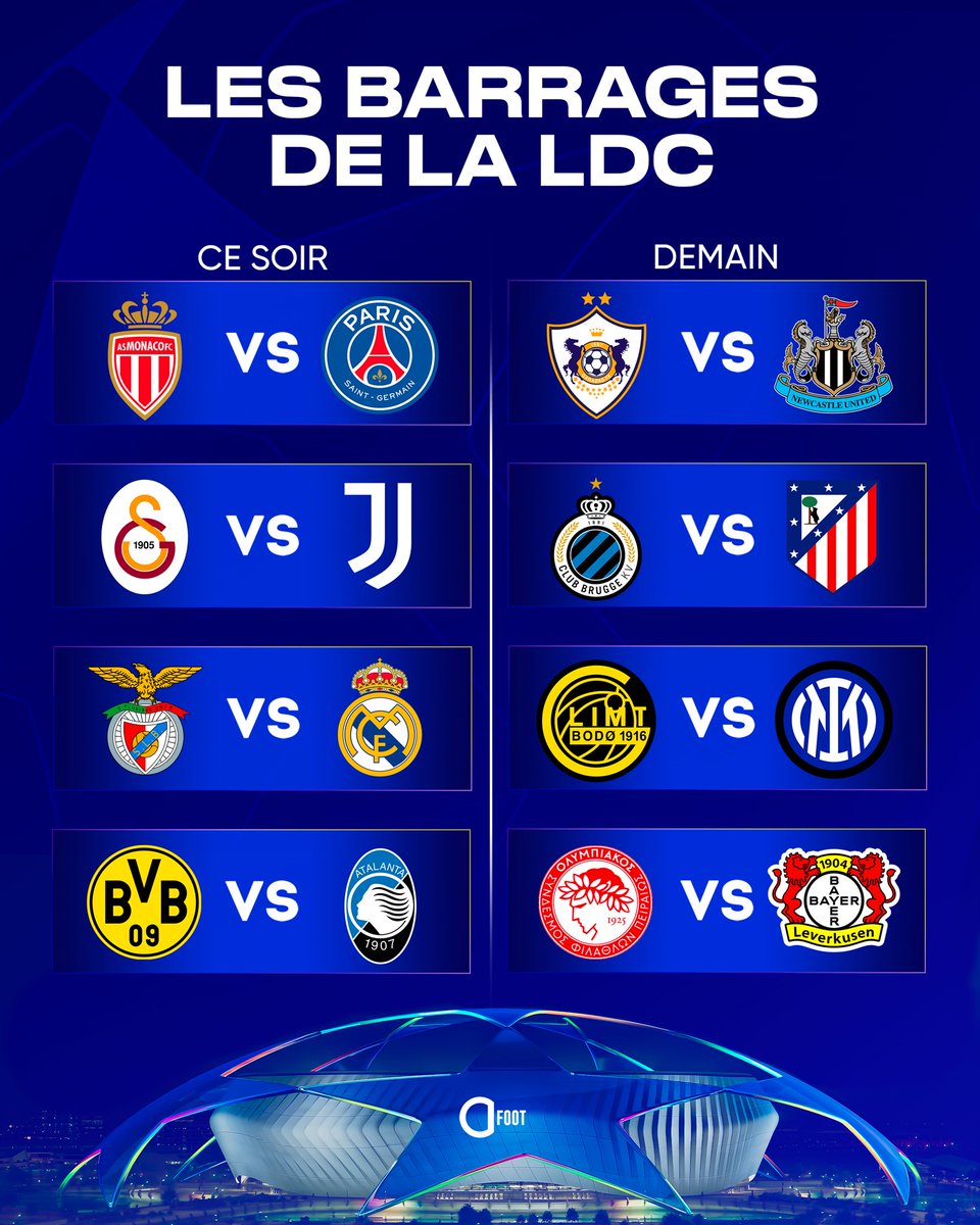 ActuFoot_'s tweet image. 𝗖’𝗘𝗦𝗧 𝗟’𝗛𝗘𝗨𝗥𝗘 𝗗𝗘𝗦 𝗕𝗔𝗥𝗥𝗔𝗚𝗘𝗦 𝗗𝗘 𝗟𝗔 𝗟𝗜𝗚𝗨𝗘 𝗗𝗘𝗦 𝗖𝗛𝗔𝗠𝗣𝗜𝗢𝗡𝗦. 🤩🌟

De sacrées affiches au programme avec notamment un 𝗗𝗨𝗘𝗟 𝟭𝟬𝟬% 𝗙𝗥𝗔𝗡𝗖̧𝗔𝗜𝗦 🇫🇷 ou un 𝗥𝗘𝗠𝗔𝗞𝗘 𝗗𝗨 𝗣𝗟𝗨𝗦 𝗚𝗥𝗔𝗡𝗗 𝗠𝗔𝗧𝗖𝗛 𝗗𝗘 𝗟𝗔 𝗦𝗔𝗜𝗦𝗢𝗡 𝗔̀