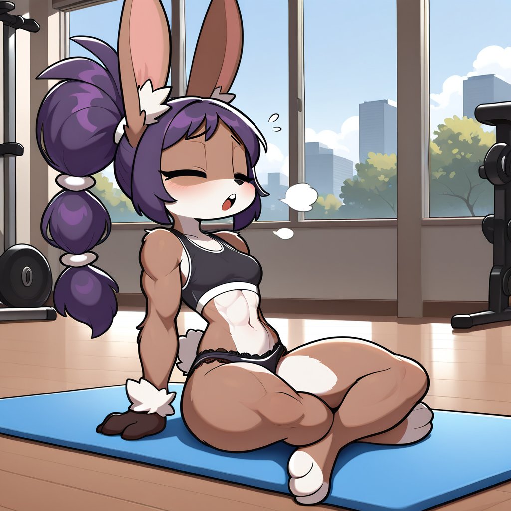 QT: Your Lingerie

(📌It's canon that Ana mostly wears a sports bra. Partly because she finds it comfortable, and partly because she is usually doing some sort of sports anyway.
Those lace-trimmed panties though... She finds them super cute, but would NEVER admit to it.)

#aiart