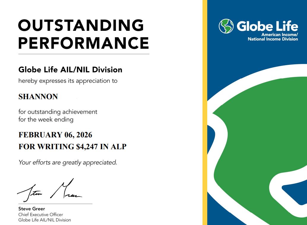 SparbyOrg's tweet photo. Congratulations Shannon on your outstanding week! Keep up the great work!

#OpportunityUnlimited #Sparbyorg #AIL #GlobeLifeStyle https://t.co/JqNivmoeWt