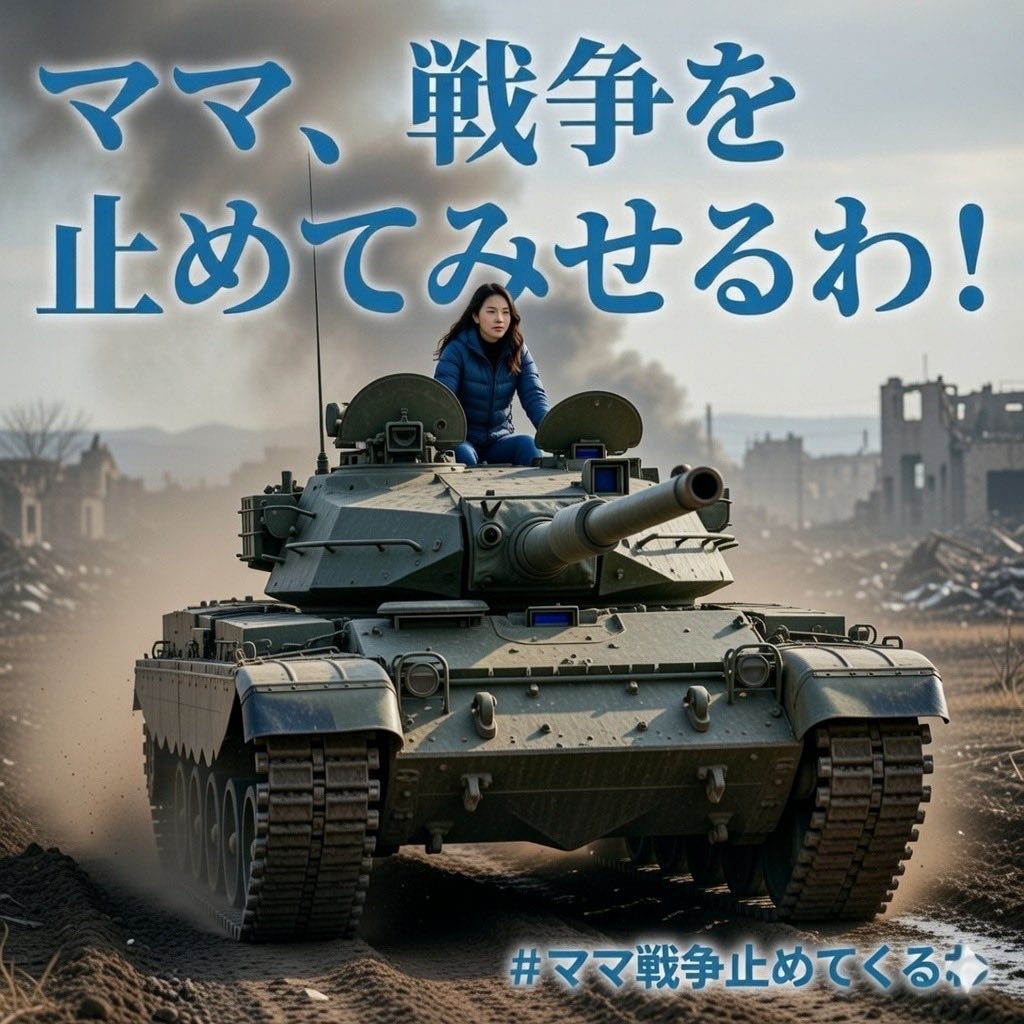 ママの出番ですね☺️
#ママ戦争止めてくるわ