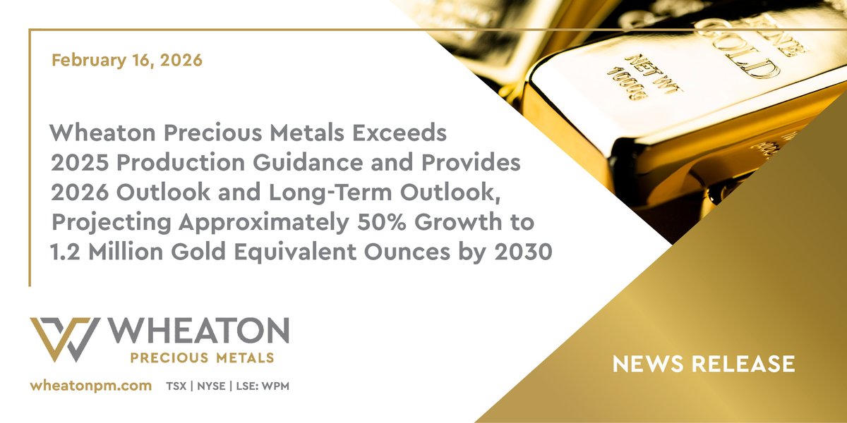 Wheaton Precious Metals tweet media
