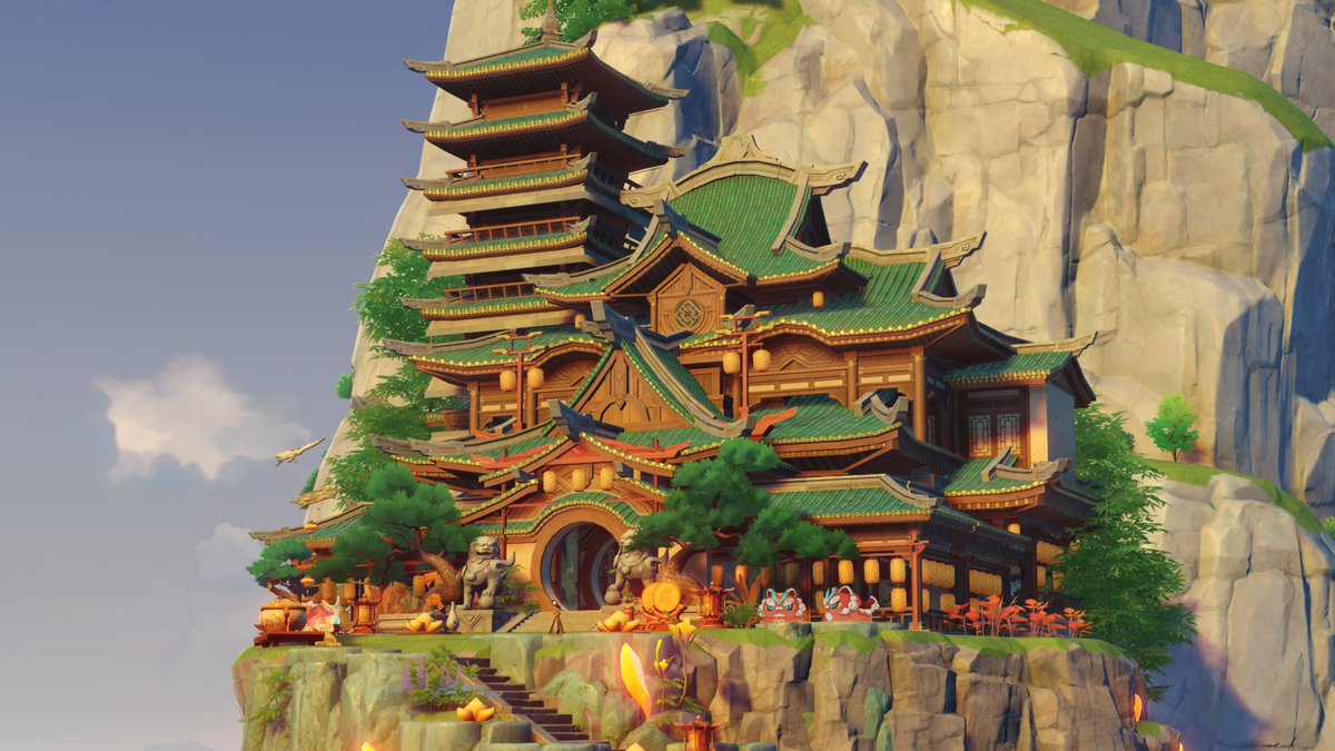 lin_1hl8's tweet photo. Liyue Lantern Rite in the mountains 
2026 update 🏮

Emerald Peak - Wintersweep Peak 
ReplicaID - 116697162982/ EU Server 
Date: 16.02.2026

Enjoy and have fun! *^^*

#genshinimpact #sereniteapot #原神 #塵歌壺 #原神ハウジング #sereniteapotdesigns #genshin #teapotdesigns https://t.co/N5PaYMpSuz