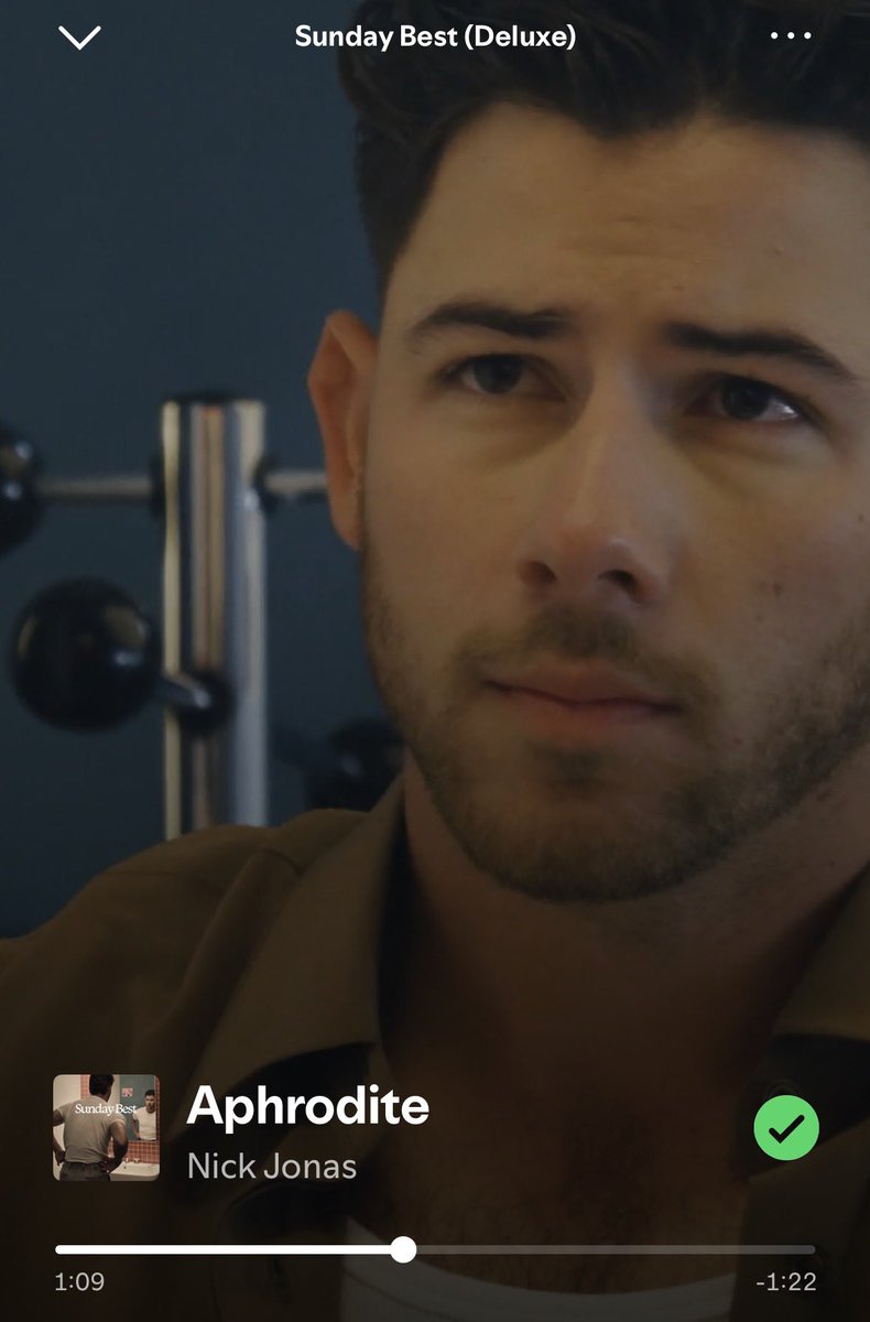 Aphrodite is so good!🥰❤️‍🔥

I’ve been having Sunday Best album on repeat since the release, 
especially Aphrodite!!!😌

<a href="/nickjonas/">Nick Jonas</a>
