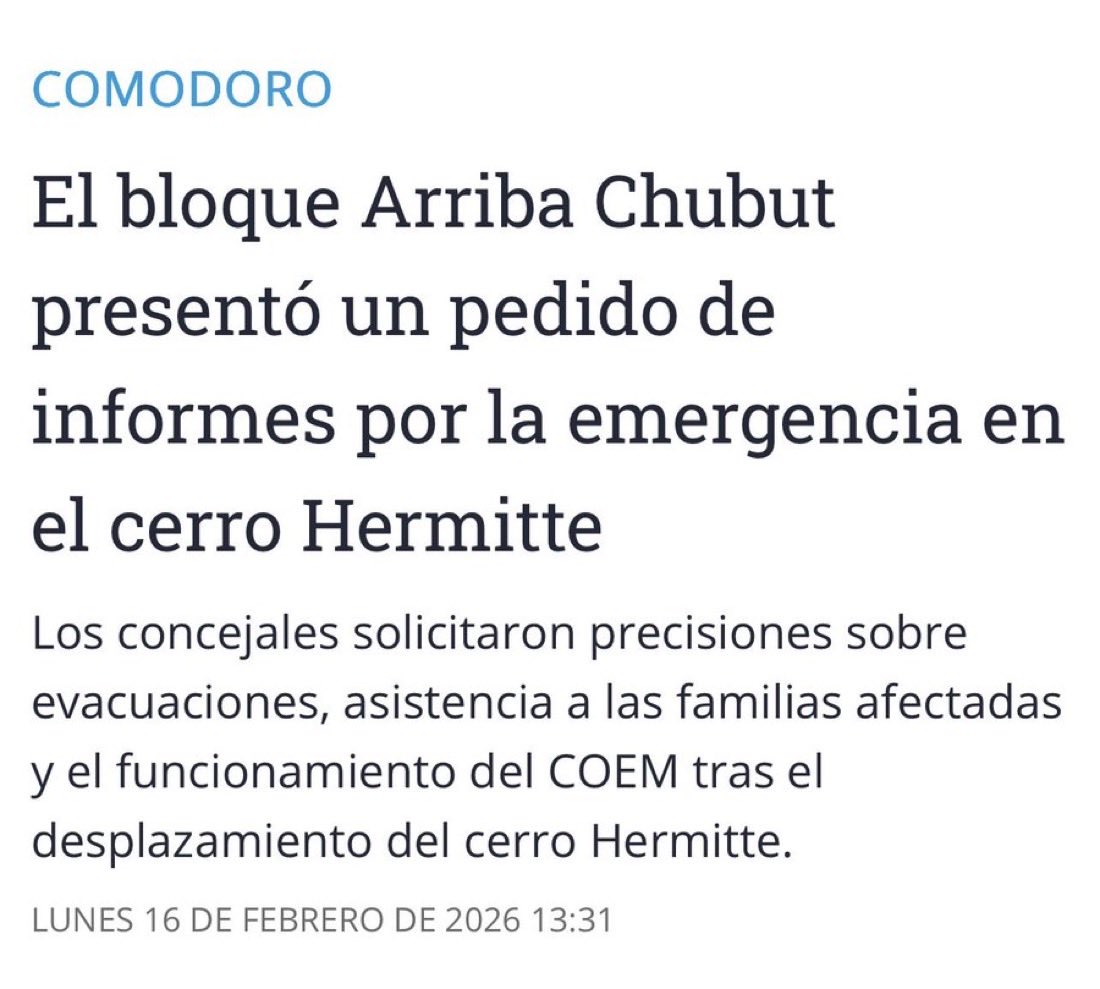 emafernaandez's tweet photo. El colmo de la caradurez. Después de más de dos décadas gobernando Comodoro Rivadavia sin planificación urbana ni política habitacional sostenida, hoy pretenden pedir informes por una situación que es consecuencia de su propia gestión.

Pidan explicaciones a su propio intendente y agreguen a su actual diputado nacional que mucho tiene que ver.