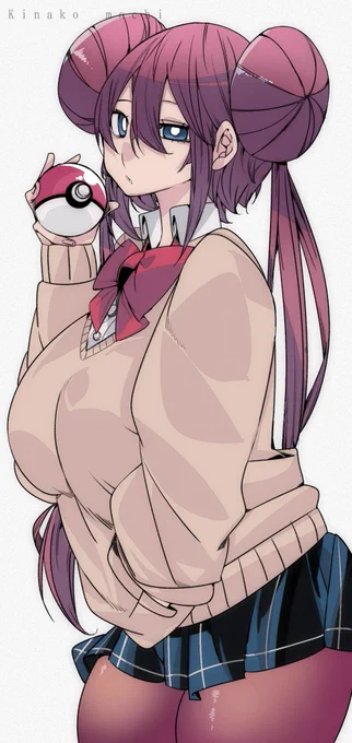 せいふくすがたのメイが しょうぶを しかけてきた!