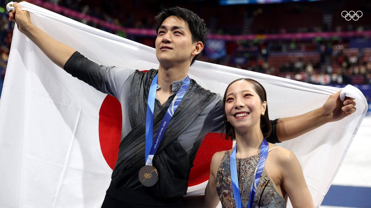 gorin's tweet image. 金メダルと最高の笑顔の2人🥹💗

@skatingjapan | @TeamJapan | @miurariku1217 | @ryuichi_kihara 
#オリンピック | #ミラノコルティナ2026