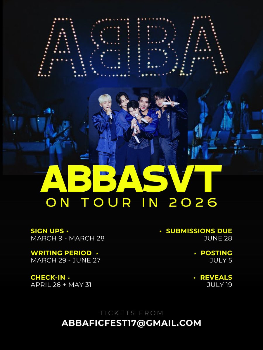 mamma mia, here we go again...the abbaxsvt fic fest is finally back for the 2026 season!