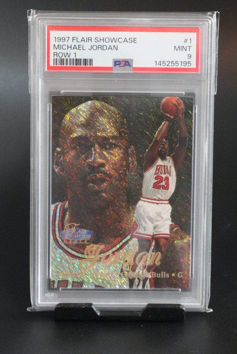 1997 FLAIR SHOWCASE ROW1 MJ PSA9✨️ 素人目には状態完璧と思って