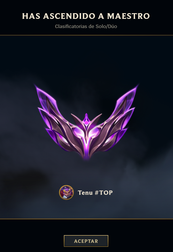 Volvemos a Master peaker stuck. OTP illaowing