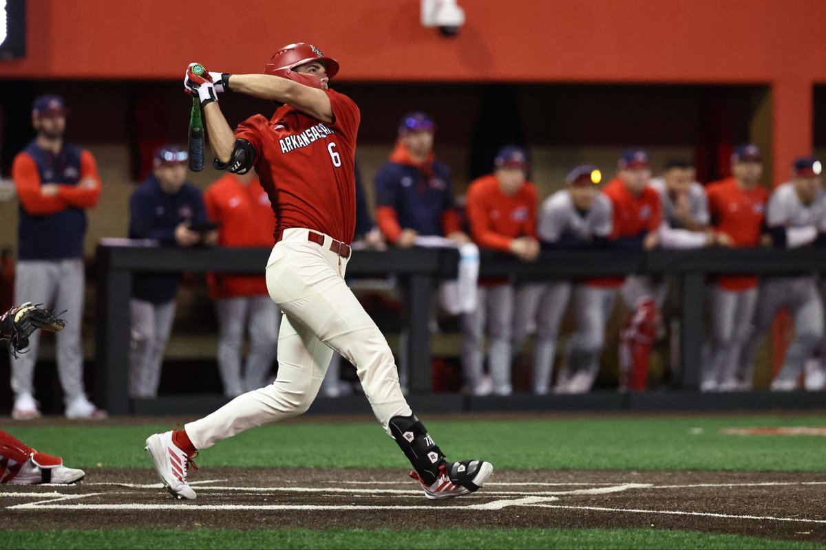 AStateBaseball's tweet photo. Walton hit THREE in one day ☄️

#WolvesUp https://t.co/eBPsNOAZ5z