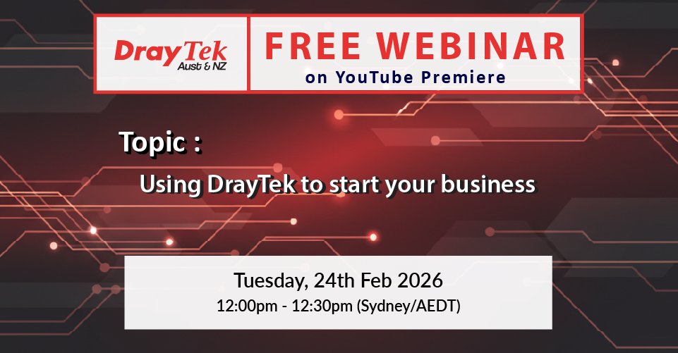 DrayTek Aust & NZ tweet media