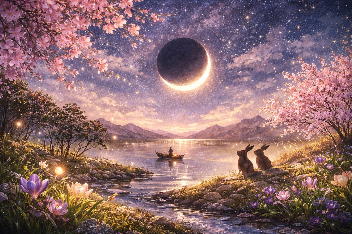 旧暦では、
1月・2月・3月が「春」。

まだ寒さは残っていても、
暦の上ではすでに春の中にいます。

旧暦は気温ではなく、
太陽の巡りと生命の動きを基準にした暦。
立春を迎えた瞬間から、
世界は春へと向かって動き出しています。

旧暦1月は「孟春」
春のはじまり。

旧暦2月は「仲春」
春の盛り。