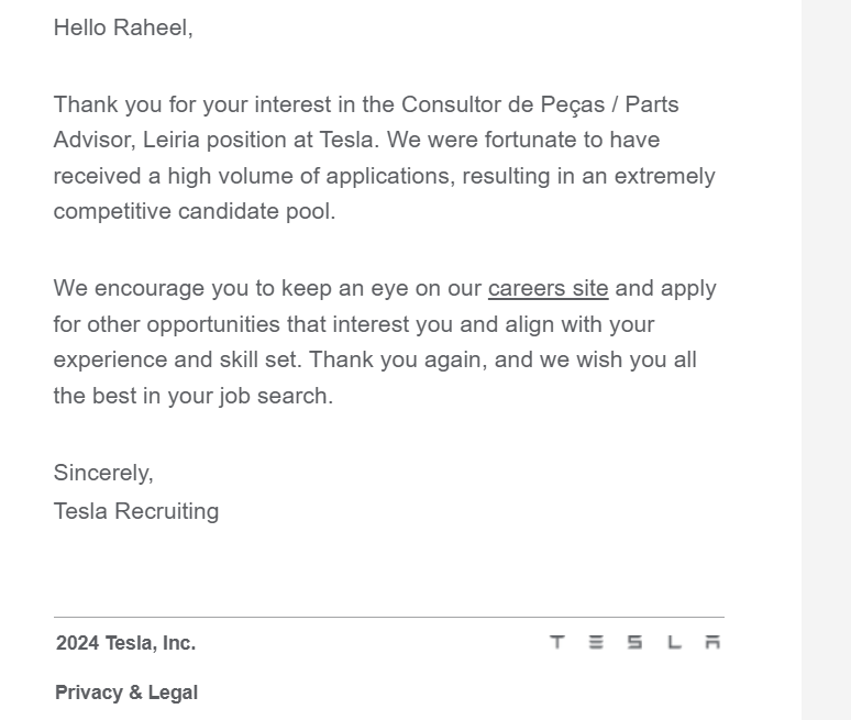 SleepyRaheel's tweet photo. @elonmusk i have applied so many times but always get rejected. https://t.co/6PpHSomGvV