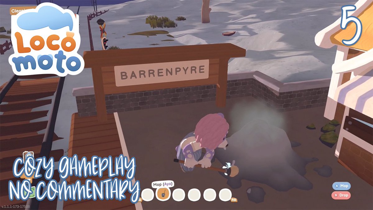 Part 5 of my Locomoto cozy series is out 🚞🌿 We discover Barrenpyre’s cause for its poor air quality and hold a cleaning day to finally pretty it up! Grab a cozy drink and your comfort snack and relax to some comfy vibes 🧋🛋️

🔗⬇️