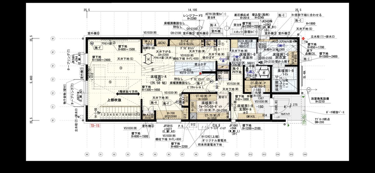 haro_house's tweet photo. 間取り相談の図面は大概リビング収納が少ないとTLで流れてきたんだけど本当にそうだと思う。

我が家は片付けられる家を目指してリビング収納たくさんつけました‼︎
（これで片付かなかったらどうしよ…） https://t.co/Wpr1N3pK11