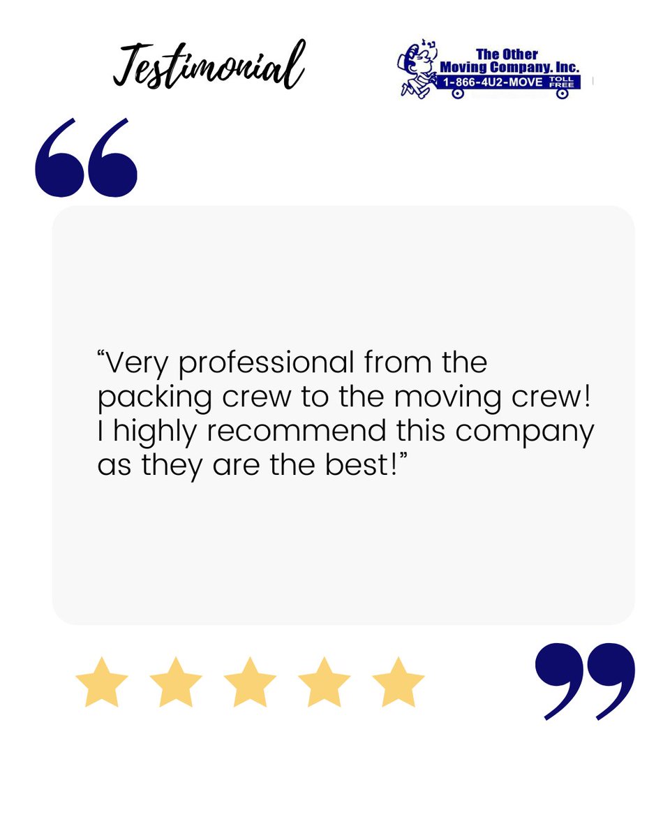 The Other Moving Company, Inc. - Williamsburg tweet media