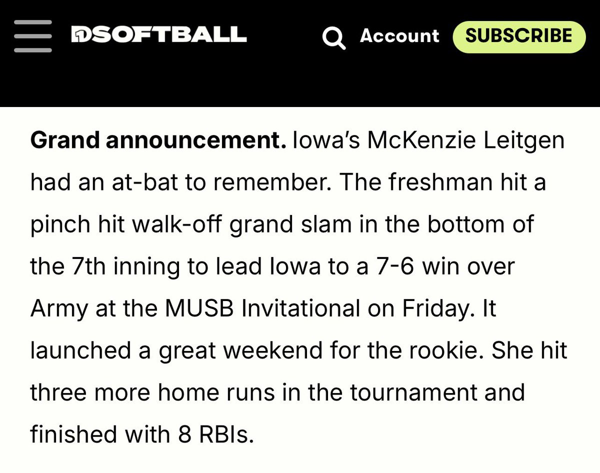Yeah, <a href="/MacLeitgen_2025/">McKenzie Leitgen</a> is like that!  Big Mac can flat out swing it! <a href="/topgunfastpitch/">Top Gun Fastpitch</a>
