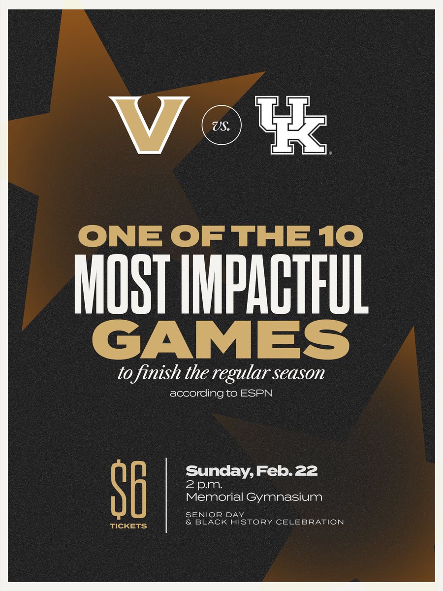 Don't miss this matchup in Memorial Gymnasium!

Tickets are $6 until Tuesday, Feb. 17 at 11:59 p.m.

🎟️ vu.edu/wb26wb14win