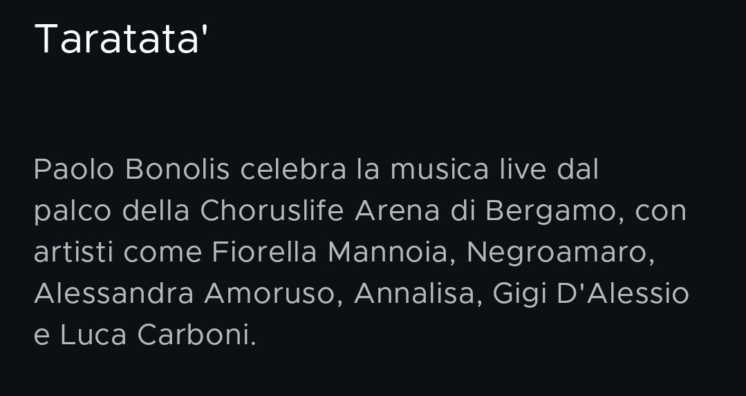 Alessandra ✨AMORUSO✨
#Taratata