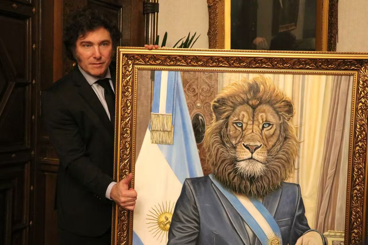 No sé qué les extraña en Argentina los “therian” si su presidente Milei cree que es un león.