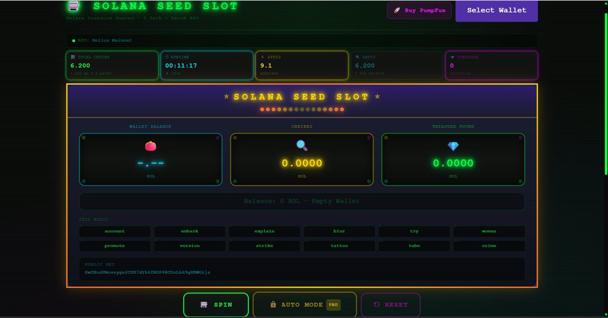 Solana Seed Slot tweet media