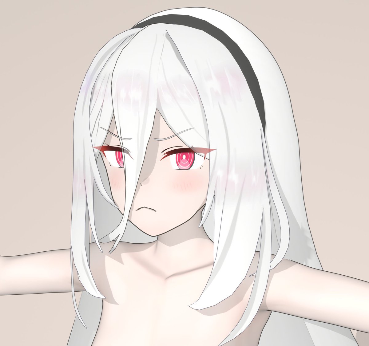 髪整えて色塗り……
ガタついてるとこは少しずつ調整してこう 