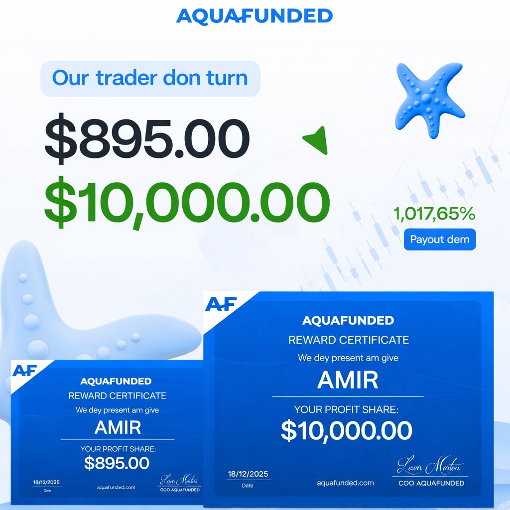 Amir drop $895 for account fee... no noise, just focus.
He lock in, stay disciplined, trade sharp, and scale him account like pro.
No rush. No gambling. Pure consistency.

Na who sabi stay patient dey chop big money 💰