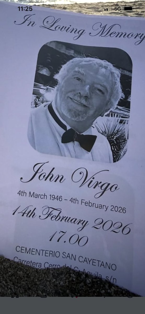 nickyjohnson86's tweet photo. RIP John Virgo what a lovely man he is 🙏❤️ https://t.co/I5ke3wEW2i