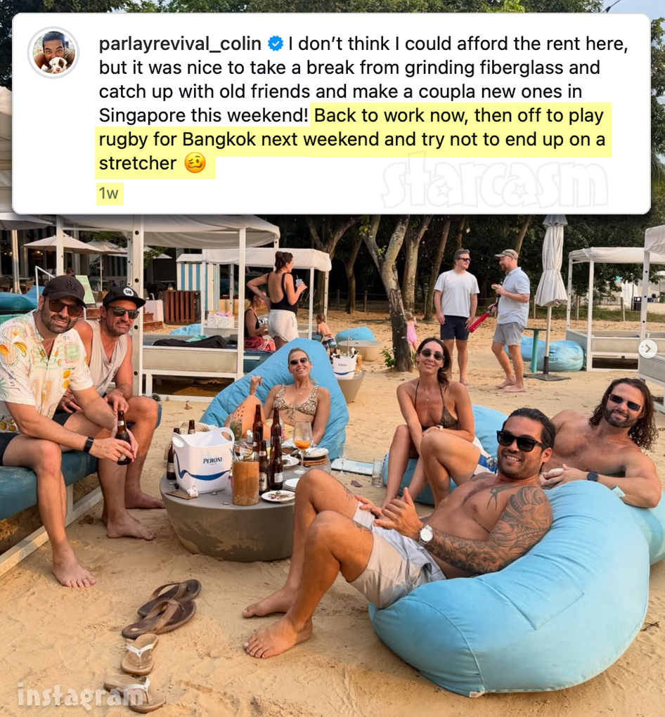 starcasm's tweet image. NOOOOO! #BelowDeck #SailingYacht engineer Colin McRae reveals he suffered a serious injury while playing rugby with friends over the weekend.

"Snapped my Achilles clean in half, and had to have surgery to join it back together," Colin captioned a gallery of photos of himself