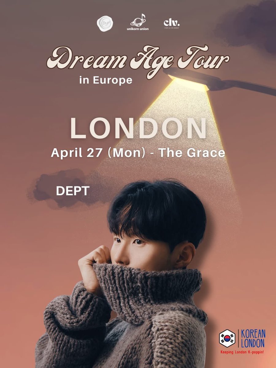 hikoreanlondon's tweet image. South Korea based Indie-R&amp;amp;B artist DEPT is coming to London! 🇬🇧 With a live band setup of guitar, keys and drums you won’t want to miss his debut London show! 

Tickets on sale 6th of March