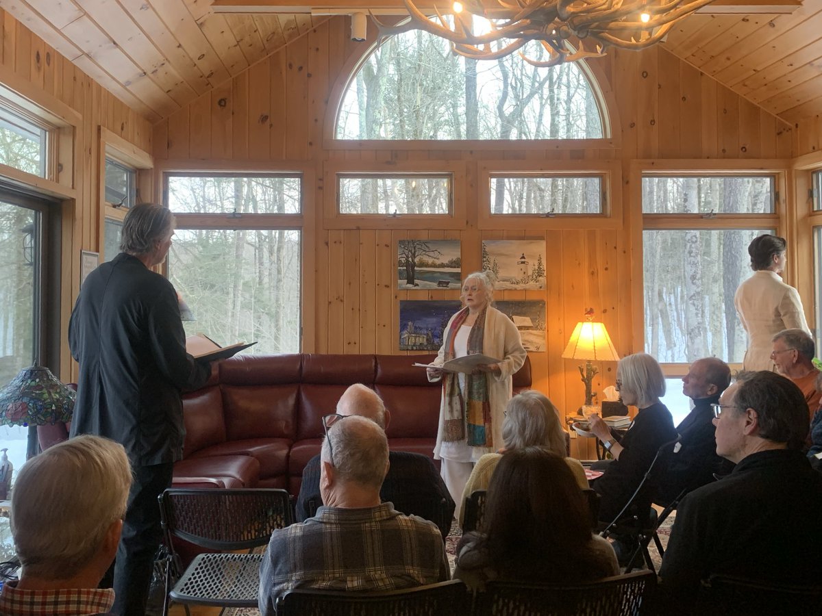 EmilyFoundation's tweet photo. A truly enchanting afternoon yesterday. A fundraiser for Emily’s Foundation. “Stories by Firelight” performed by Berkshire actors Ken Cheeseman, Paula Langton and Douglas Ray Williams, directed by the amazing Normi Noel. We were treated to a performance of The Fullness of (1/2) https://t.co/CRE7CXu3YO