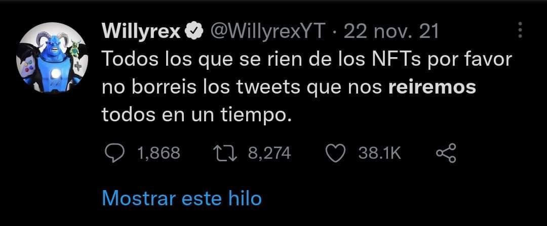 Bueno, en algo tuvo razón: nos estamos riendo todos.