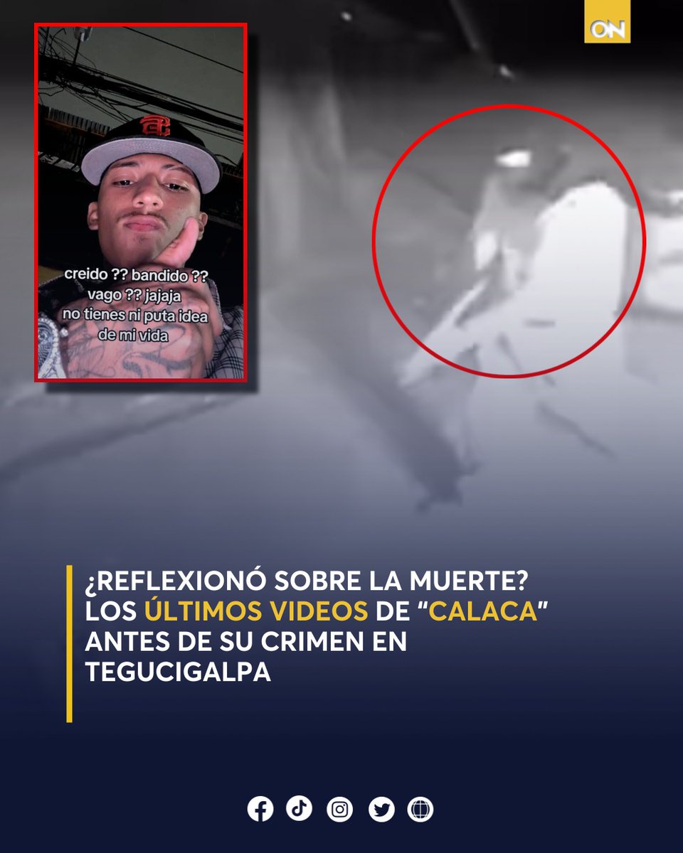 11_Noticias's tweet photo. 🔴Bryan Ramírez, también conocido como "Calaca", publicó varios videos en sus redes sociales, pero algunos llaman la atención tras su deceso de manera violenta en Tegucigalpa. 😰👉 https://t.co/7OAN3x27O8
#Calaca #Sucesos #Tegucigalpa https://t.co/yd64hkJBIE