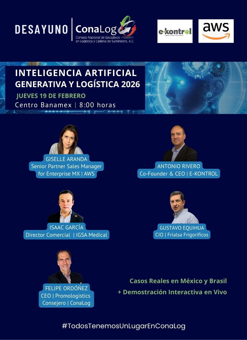 🤖 Te invitamos al Desayuno ConaLog: Inteligencia Artificial Generativa y Logística 2026. Te compartiremos: casos reales, aplicaciones prácticas en inventarios y demanda, y demostración interactiva en vivo.
📅 19 de febrero | 8:00 am
📍 Centro Banamex
🔗 conalog.org.mx/eventos/inteli…