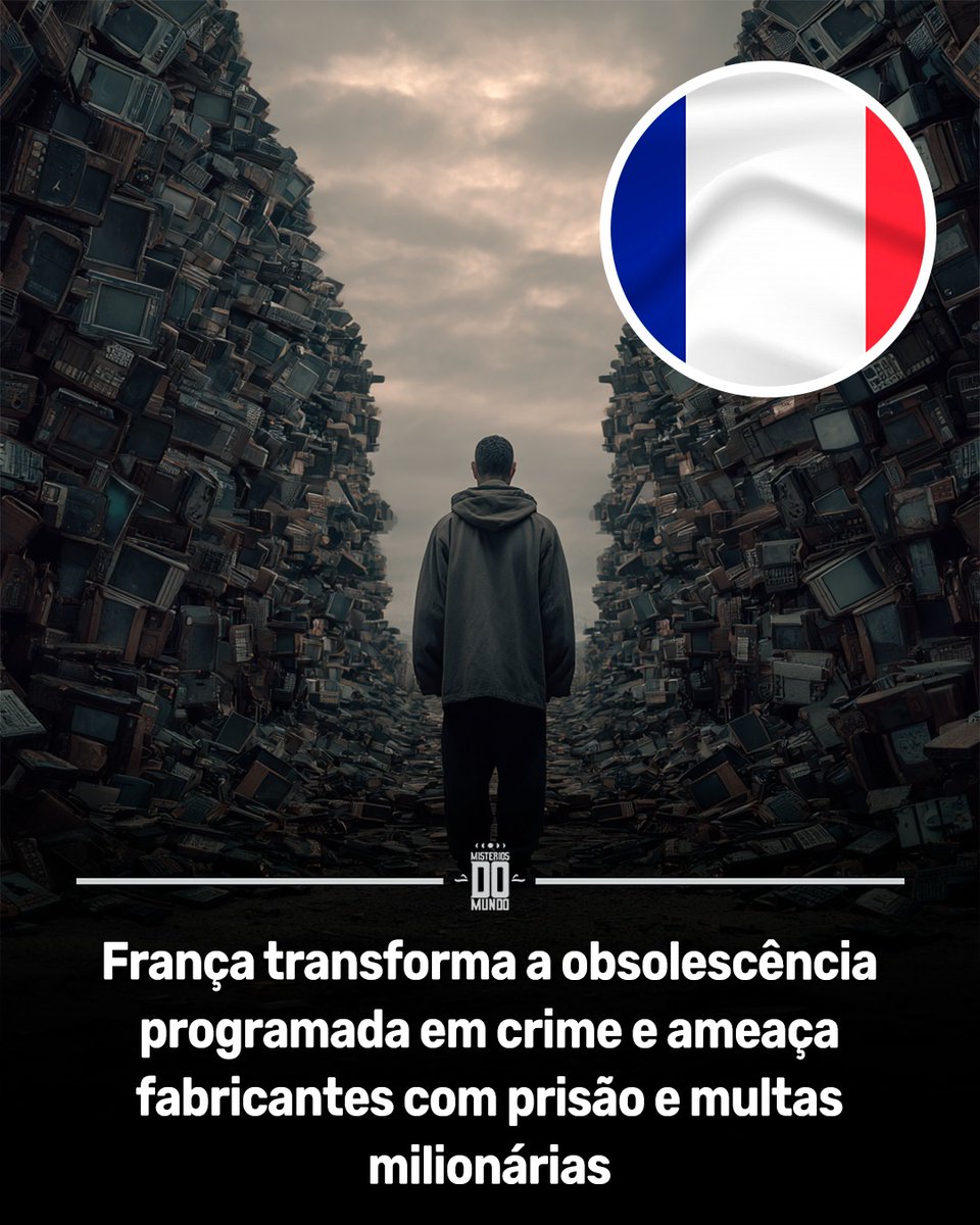 ♻️🇫🇷  A França se tornou o primeiro país do mundo a criminalizar a obsolescência programada. A medida entrou em vigor em 2015, com a Lei de Transição Energética para o Crescimento Verde.

A legislação define a prática como o uso intencional de técnicas para reduzir a vida útil de
