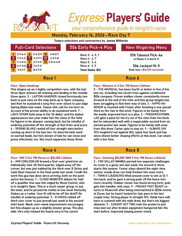 Rosecroft Raceway tweet media