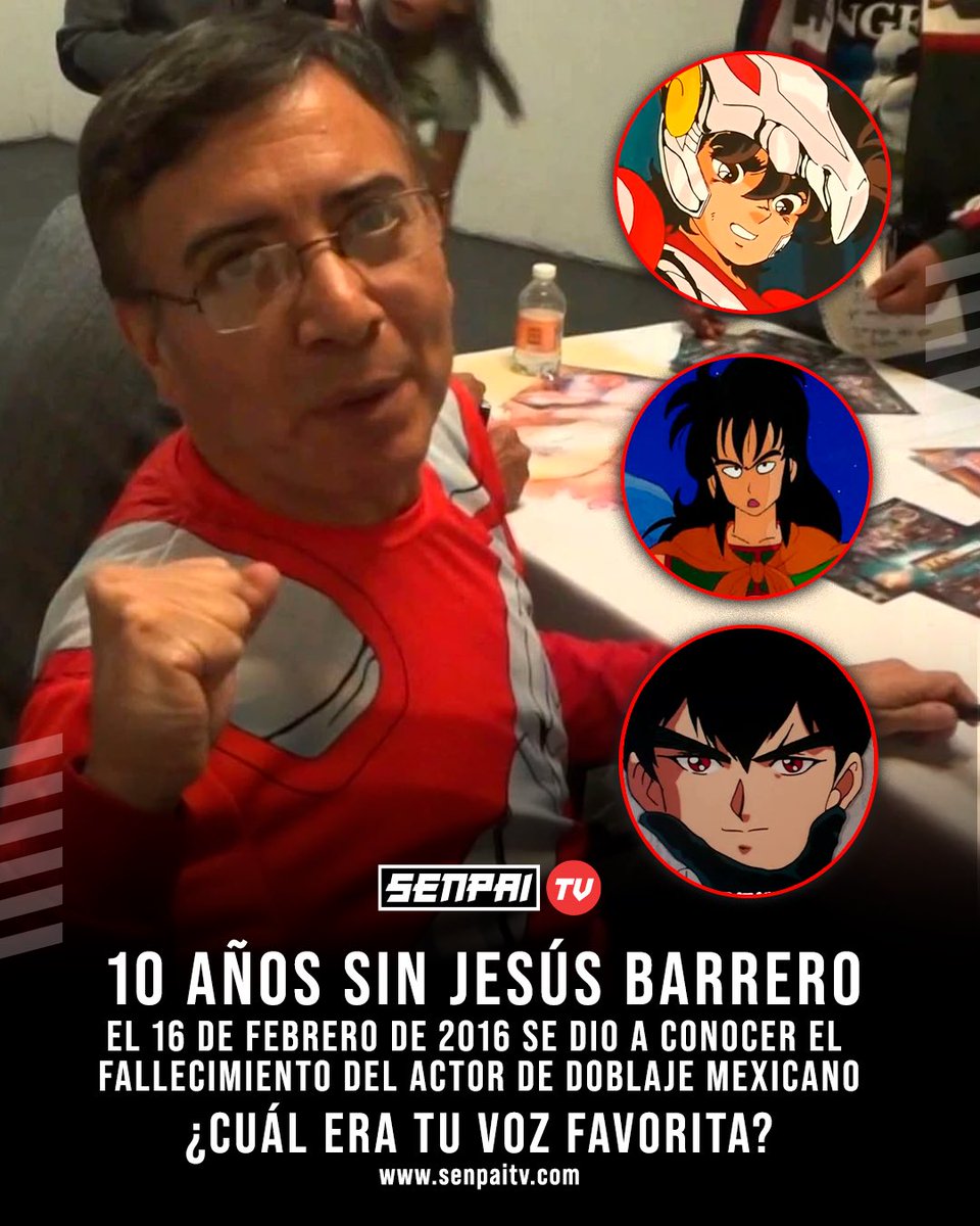10 años sin Jesús Barrero, una leyenda del doblaje latino 😢

Comenta tu voz favorita hecha por el actor mexicano 🙌

#100porcientoanime #otakus #otakuschile #doblajelatino
