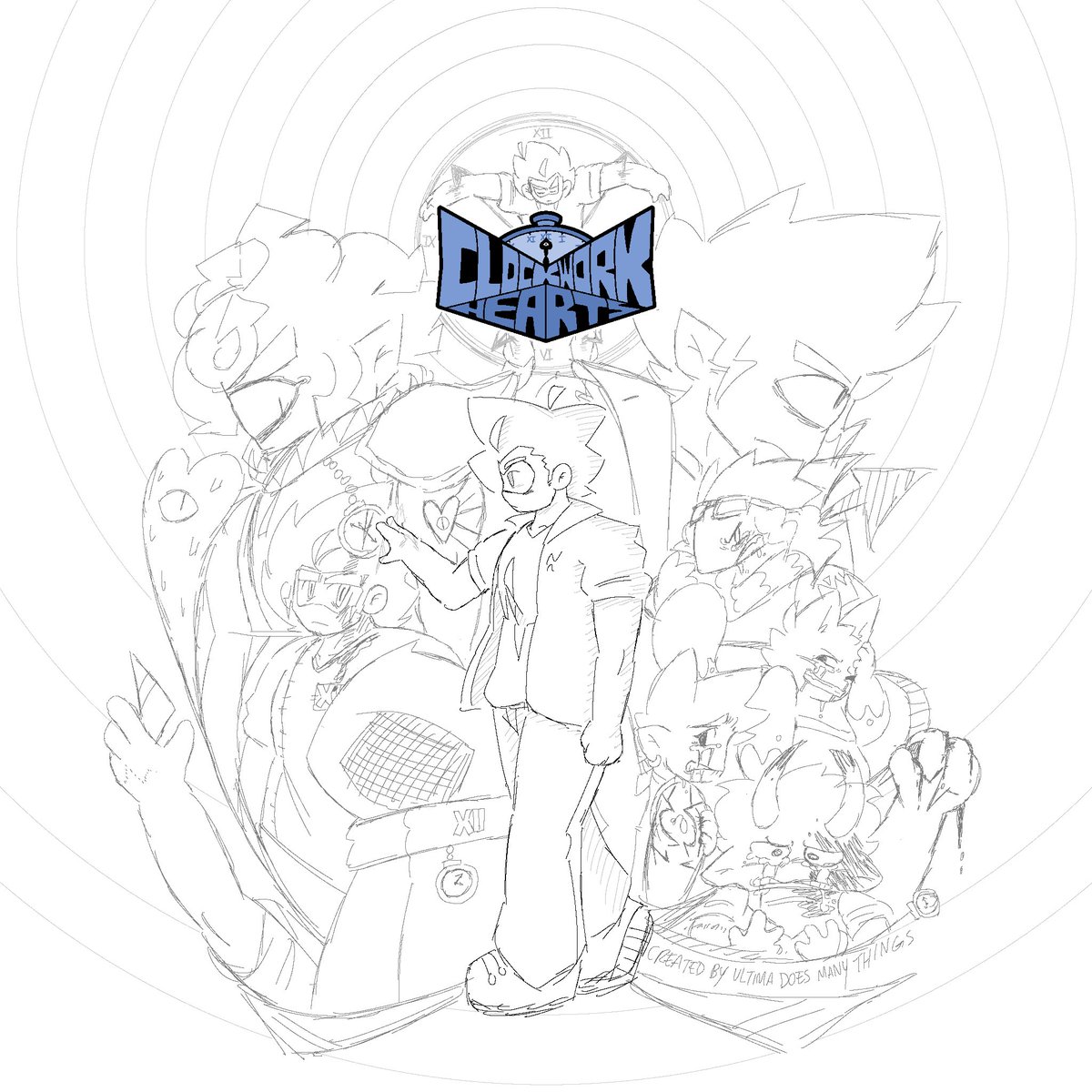 >The Shards of the Four-Handed Clock fall…

>Neither forwards nor backwards, they say.
>Fallen to Time’s End, will you face your marks or seal them?

>The choice…forevermore.

#ClockworkHearts