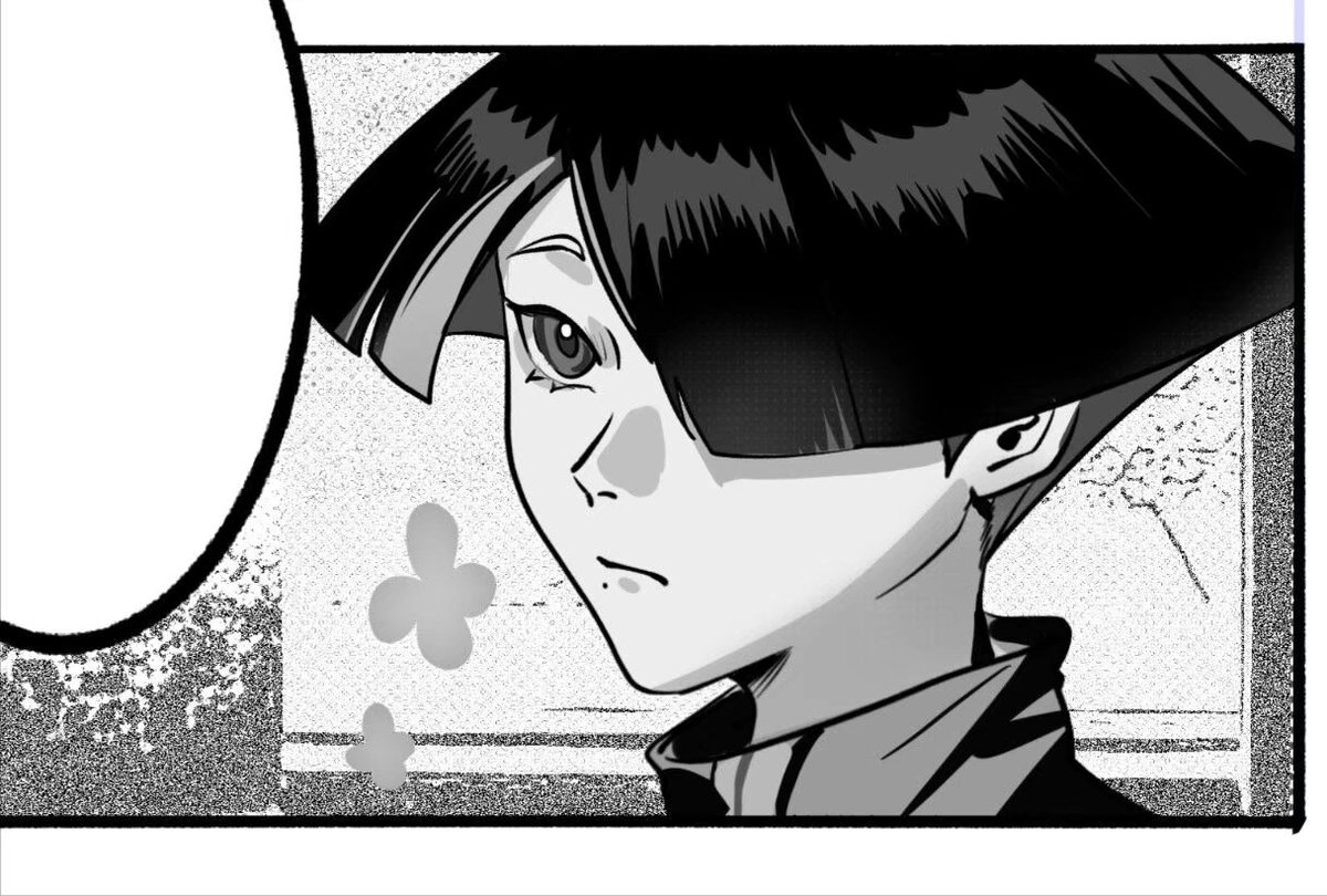 被鞭炮声吵醒了来讲一下昨天没讲的。本次漫画的时间线是在这一张官图描绘的时间之前。可以看到我绘制的阿鬼白发仅存在与刘海的发根附近。比这个年龄更小。设想是刚刚剪去长发后不久，头发刚刚开始白的时候。