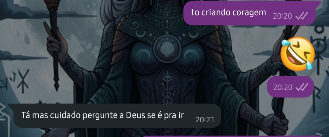fui comentar com a minha avó sobre eu querer sair amanhã mas estava em dúvida se saia ou não e ela me lança essa pedrada......