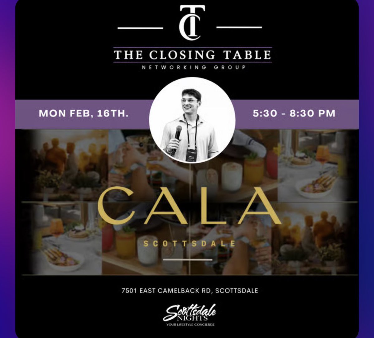 Monday #HappyHour @ CALA w/ The Closing Table - 02.16 at 5pm … Gem Ray at 480.772.7613 (Text) <a href="/GemRayMedia/">Gem Ray</a>