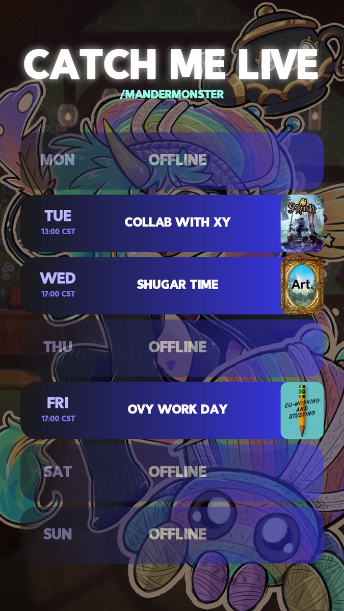 Mander Monster of Tea Tentacles tweet media