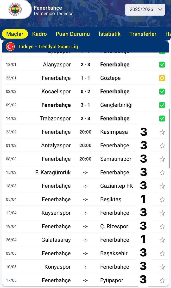 aks4788's tweet photo. FENERBAHÇE 84 PUAN
GALATASARAY 79 PUAN
💙💛🏆 https://t.co/mnNGnT9DGz