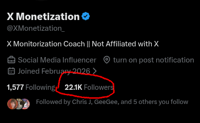 Not today Satan! 
Created Feb 2026 🤣
Account based in India. 😆
22k Followers in 2 weeks?  I could have sworn I have blocked this account before.