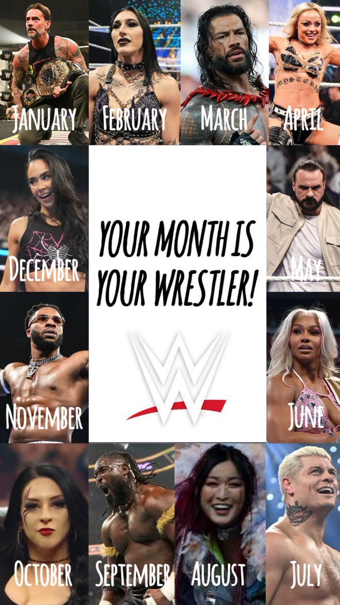 YOUR MONTH IS YOUR WRESTLER!