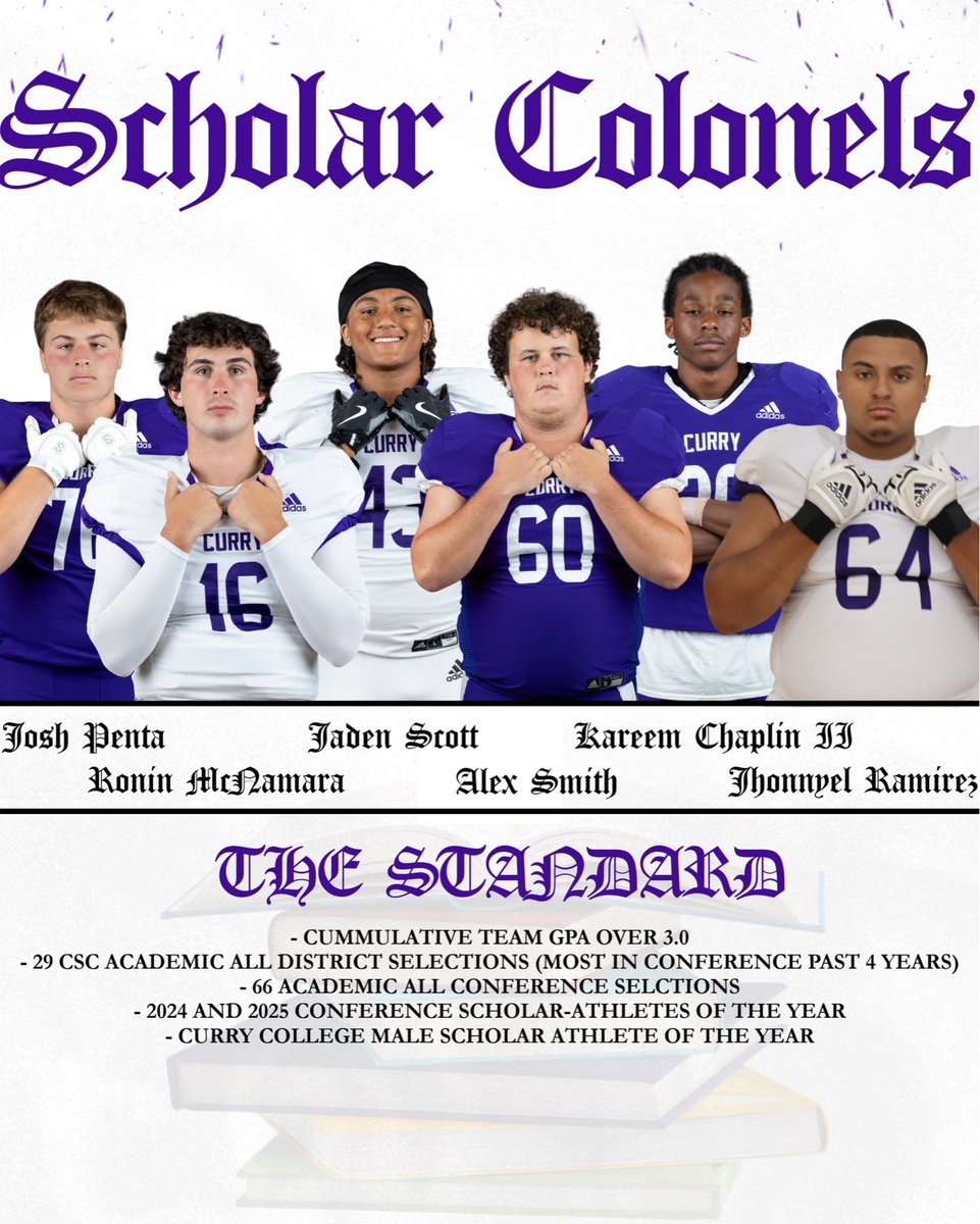 🎓𝙎𝘾𝙃𝙊𝙇𝘼𝙍 𝘾𝙊𝙇𝙊𝙉𝙀𝙇𝙎🤓

Congratulations to our first group of Scholar Colonels after the first grade check of the semester‼️

They are not only upholding the standard but elevating it.

#PurpleREIGN☔️