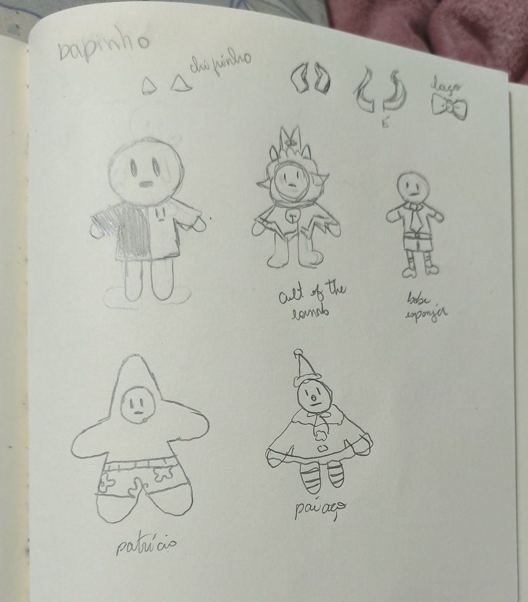 alguns esboços do babocrew (?), to coletando ideias e quando faço os outro

lembrando que estou aberta a ideias!