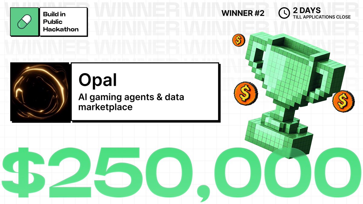 pumpspotlight's tweet image. The second winner of the $3,000,000 Build in Public Hackathon is here!

We’re proud to announce the second project to receive Pump Fund’s $250,000 investment is @opalbotgg!

Learn more about Opal and your chance to win 👇