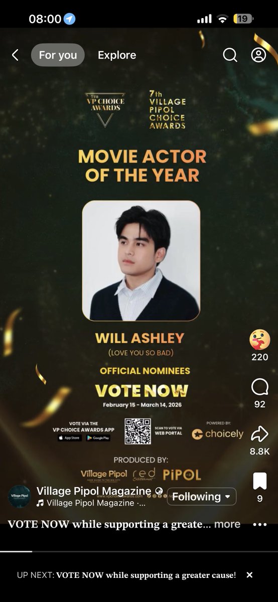 _antukien's tweet photo. Magsireply nga kayo ng SS nyo kung nakapag CARE REACT kayo dito?? 🥲

Movie of the year
https://t.co/N6XSNO2Ulx

Breakthrough star of the year
https://t.co/r5QBuCeqLo

#WillAshley #7thVPChoiceAwards #VPChoiceAwards https://t.co/qMEIBCtSVC